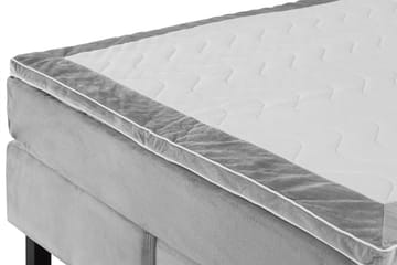 Princess Kontinentalsäng 120x200cm - Ljusgrå/Sammet - Products - Möbler - Säng - Enkelsäng