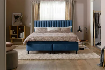 Princess Kontinentalsäng 120x200cm - Mörkblå/Sammet - Products - Möbler - Säng - Enkelsäng