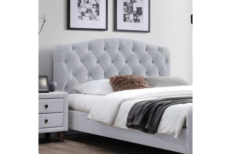 Sandra Säng Ljus Beige - Products - Möbler - Säng - Sängram & sängstomme