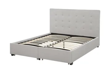 Sandrick Dubbelsäng med Förvaring 140x200 - Grå - Products - Möbler - Säng - Säng med förvaring