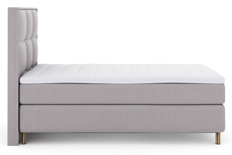 Select No 3 Komplett Sängpaket 120x200 Medium - Ljusgrå/Koppar - Products - Möbler - Säng - Enkelsäng