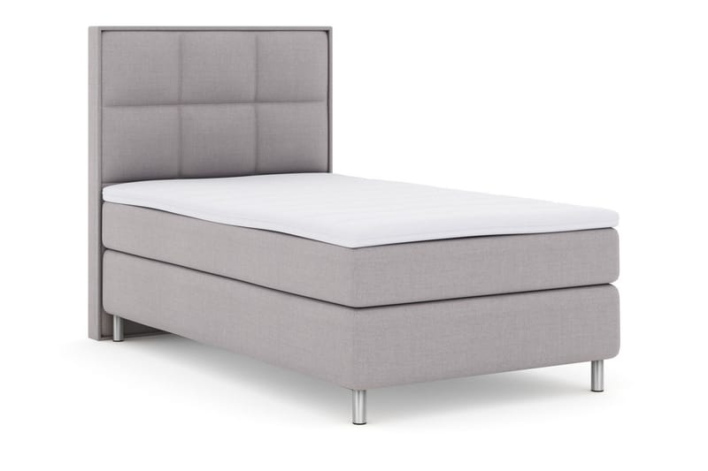 Select No 3 Komplett Sängpaket 120x200 Medium - Ljusgrå/Metall - Products - Möbler - Säng - Enkelsäng