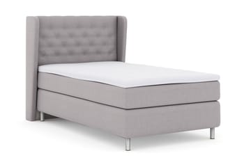 Select No 3 Komplett Sängpaket 120x200 Medium - Ljusgrå/Metall - Products - Möbler - Säng - Enkelsäng