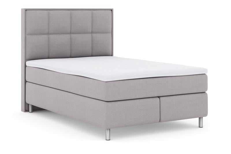 Select No 3 Komplett Sängpaket 140x200 Fast - Ljusgrå/Metall - Products - Möbler - Säng - Kontinentalsäng