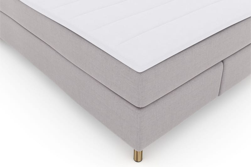 Select No 3 Komplett Sängpaket 140x200 Fast/Medium - Ljusgrå/Koppar - Products - Möbler - Säng - Kontinentalsäng