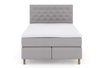 Select No 3 Komplett Sängpaket 140x200 Fast/Medium - Ljusgrå/Koppar - Products - Möbler - Säng - Kontinentalsäng