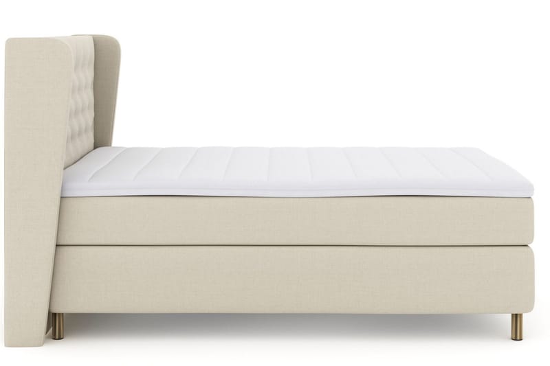 Select No 3 Komplett Sängpaket 160x200 Fast/Medium - Beige/Koppar - Products - Möbler - Säng - Kontinentalsäng