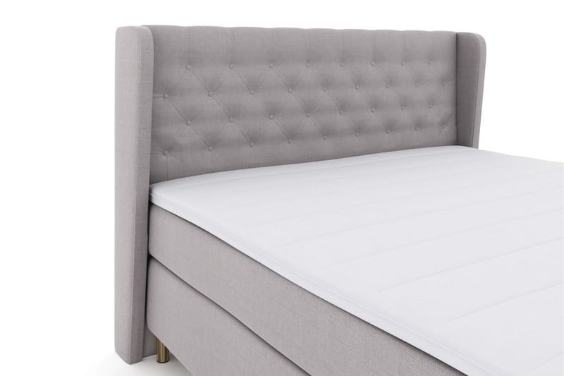 Select No 3 Komplett Sängpaket 160x200 Fast/Medium - Ljusgrå/Koppar - Products - Möbler - Säng - Kontinentalsäng
