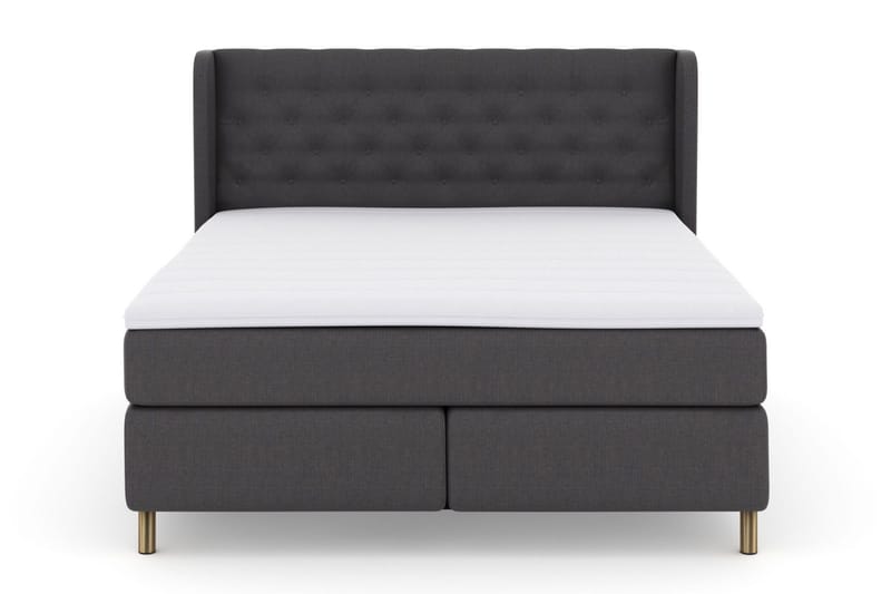 Select No 3 Komplett Sängpaket 160x200 Fast/Medium - Mörkgrå/Koppar - Products - Möbler - Säng - Kontinentalsäng