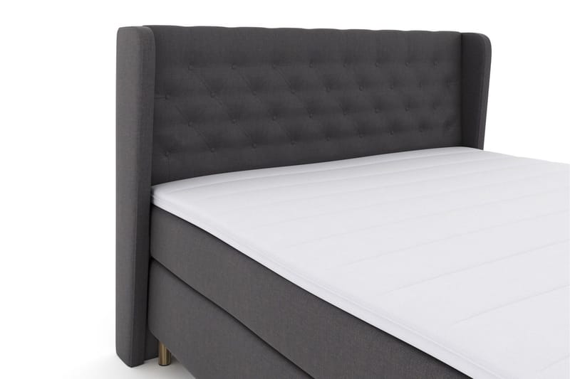 Select No 3 Komplett Sängpaket 160x200 Fast/Medium - Mörkgrå/Koppar - Products - Möbler - Säng - Kontinentalsäng