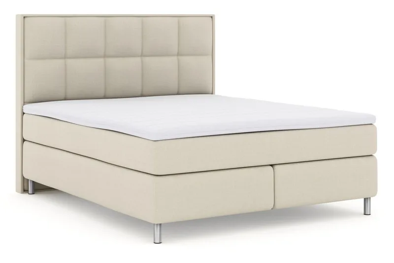 Select No 3 Komplett Sängpaket 180x200 Fast/Medium - Beige/Metall - Products - Möbler - Säng - Kontinentalsäng