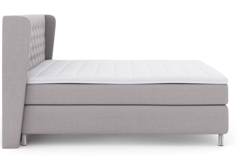 Select No 3 Komplett Sängpaket 180x200 Fast/Medium - Ljusgrå/Metall - Products - Möbler - Säng - Kontinentalsäng