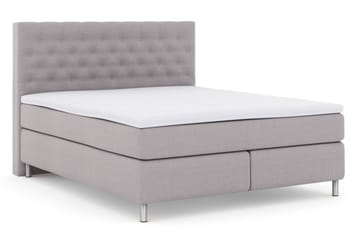 Select No 3 Komplett Sängpaket 180x200 Fast/Medium - Ljusgrå/Metall - Products - Möbler - Säng - Kontinentalsäng