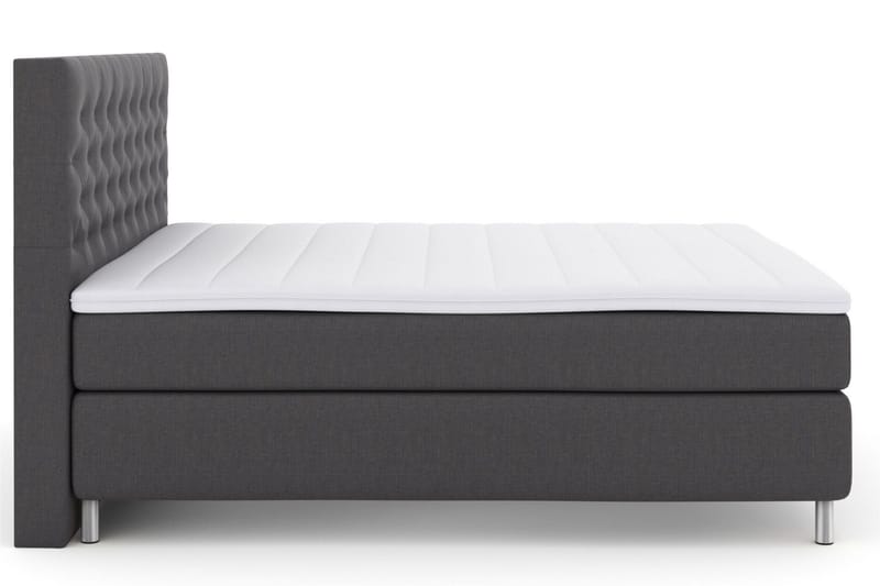 Select No 3 Komplett Sängpaket 180x200 Fast/Medium - Mörkgrå/Metall - Products - Möbler - Säng - Kontinentalsäng