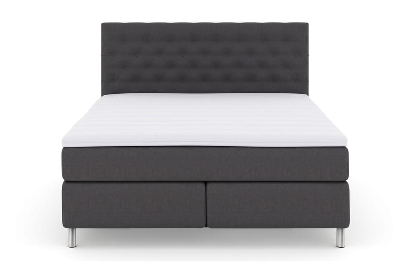 Select No 3 Komplett Sängpaket 180x200 Fast/Medium - Mörkgrå/Metall - Products - Möbler - Säng - Kontinentalsäng