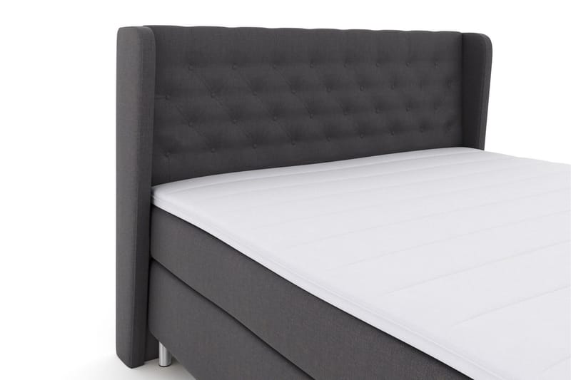Select No 3 Komplett Sängpaket 180x200 Fast/Medium - Mörkgrå/Metall - Products - Möbler - Säng - Kontinentalsäng