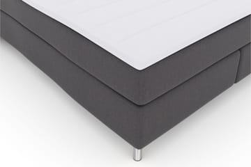 Select No 3 Komplett Sängpaket 180x200 Fast/Medium - Mörkgrå/Metall - Products - Möbler - Säng - Kontinentalsäng