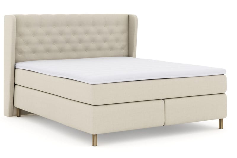 Select No 3 Komplett Sängpaket 180x200 Medium - Beige/Koppar - Products - Möbler - Säng - Kontinentalsäng