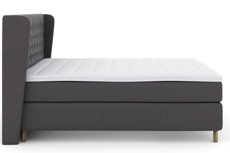 Select No 3 Komplett Sängpaket 180x200 Medium - Mörkgrå/Koppar - Products - Möbler - Säng - Kontinentalsäng