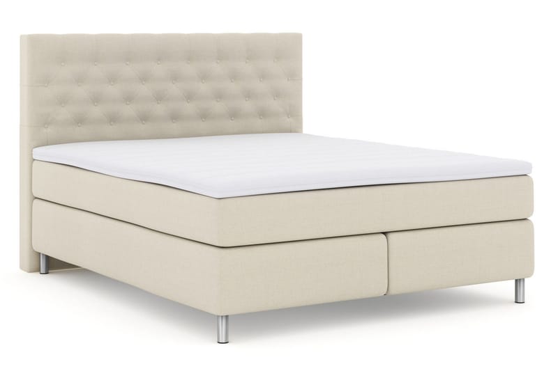 Select No 3 Komplett Sängpaket 210x210 Fast - Beige/Metall - Products - Möbler - Säng - Kontinentalsäng