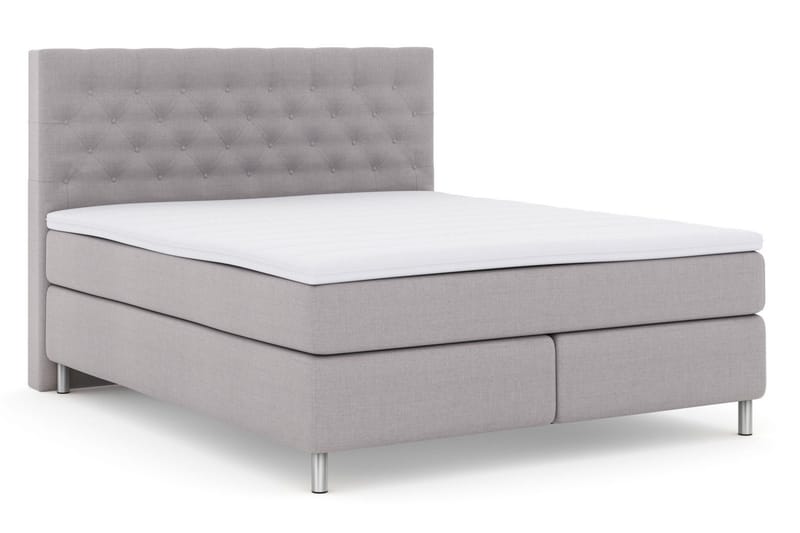 Select No 3 Komplett Sängpaket 210x210 Fast - Ljusgrå/Metall - Products - Möbler - Säng - Kontinentalsäng
