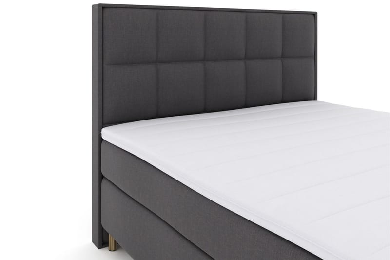 Select No 3 Komplett Sängpaket 210x210 Fast - Mörkgrå/Koppar - Products - Möbler - Säng - Kontinentalsäng