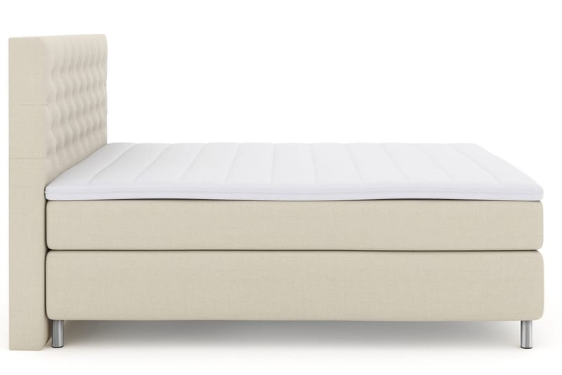 Select No 3 Komplett Sängpaket 210x210 Fast/Medium - Beige/Metall - Products - Möbler - Säng - Kontinentalsäng