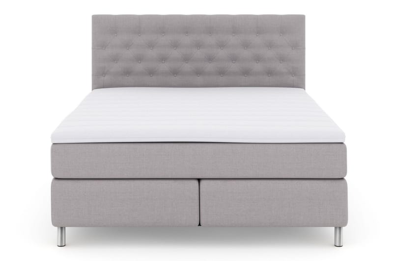 Select No 3 Komplett Sängpaket 210x210 Medium - Ljusgrå/Metall - Products - Möbler - Säng - Kontinentalsäng