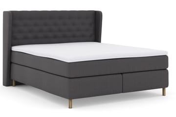 Select No 3 Komplett Sängpaket 210x210 Medium - Mörkgrå/Koppar - Products - Möbler - Säng - Kontinentalsäng