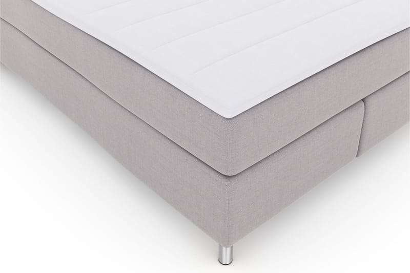 Select No 3 Kontinentalsäng 140x200 Fast/Medium - Ljusgrå/Metall - Products - Möbler - Säng - Kontinentalsäng