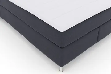 Select No 3 Kontinentalsäng 140x200 Medium - Blå/Metall - Products - Möbler - Säng - Kontinentalsäng