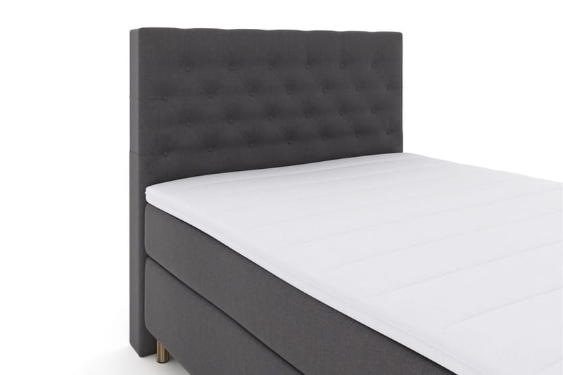 Select No 3 Kontinentalsäng 140x200 Medium - Mörkgrå/Koppar - Products - Möbler - Säng - Kontinentalsäng