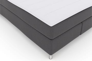 Select No 3 Kontinentalsäng 140x200 Medium - Mörkgrå/Metall - Products - Möbler - Säng - Kontinentalsäng