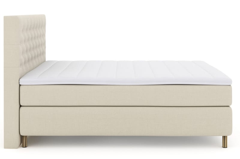 Select No 3 Kontinentalsäng 180x200 Fast/Medium - Beige/Koppar - Products - Möbler - Säng - Kontinentalsäng