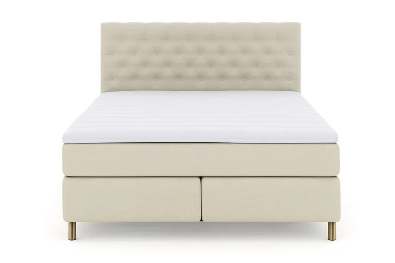Select No 3 Kontinentalsäng 180x200 Fast/Medium - Beige/Koppar - Products - Möbler - Säng - Kontinentalsäng