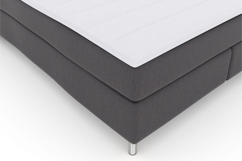 Select No 3 Kontinentalsäng 180x200 Medium - Mörkgrå/Metall - Products - Möbler - Säng - Kontinentalsäng
