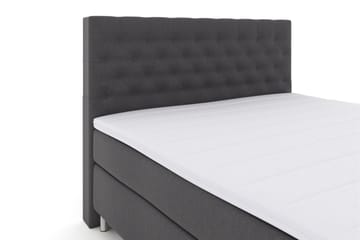 Select No 3 Kontinentalsäng 180x200 Medium - Mörkgrå/Metall - Products - Möbler - Säng - Kontinentalsäng