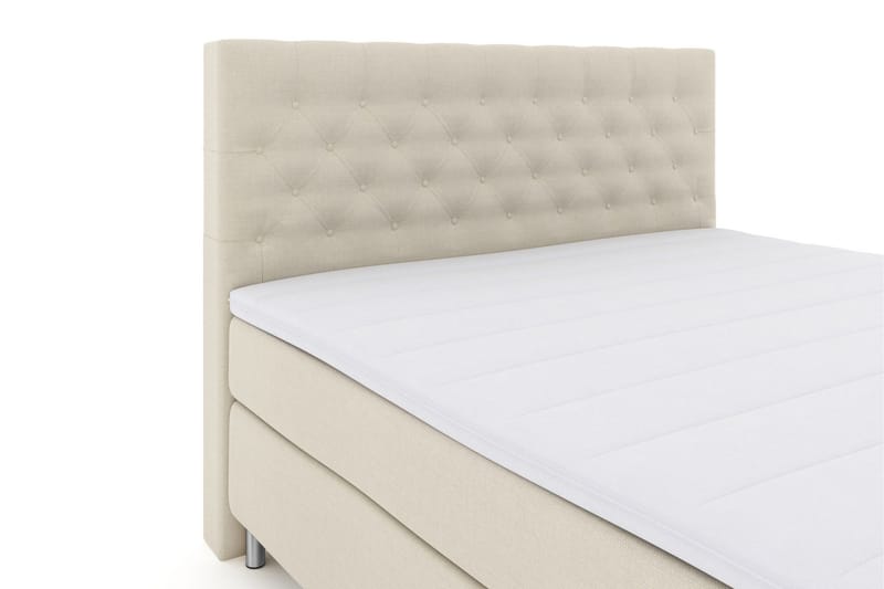 Select No 3 Kontinentalsäng 210x210 Fast - Beige/Metall - Products - Möbler - Säng - Kontinentalsäng