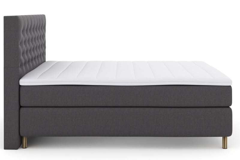 Select No 3 Kontinentalsäng 210x210 Medium - Mörkgrå/Koppar - Products - Möbler - Säng - Kontinentalsäng