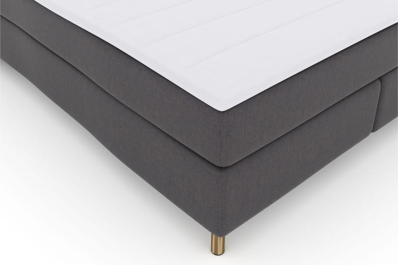Select No 3 Kontinentalsäng 210x210 Medium - Mörkgrå/Koppar - Products - Möbler - Säng - Kontinentalsäng