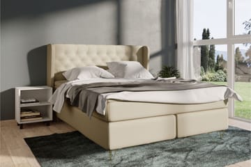 Select No 4 Komplett Sängpaket 120x200 Fast - Beige/Silver - Products - Möbler - Säng - Enkelsäng