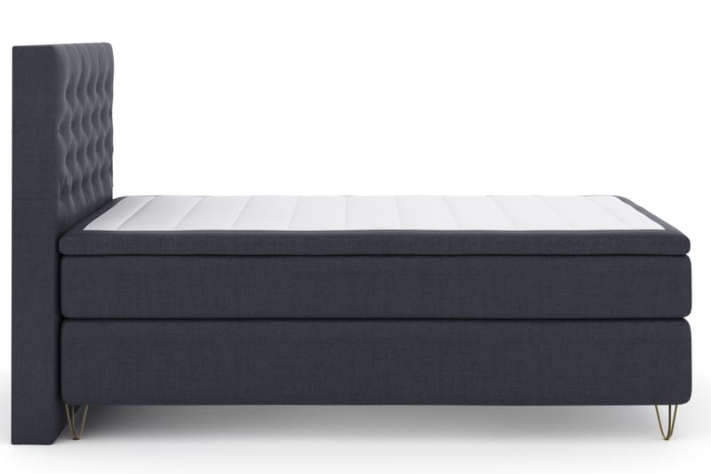 Select No 4 Komplett Sängpaket 120x200 Fast - Blå/Metall V-form - Products - Möbler - Säng - Enkelsäng