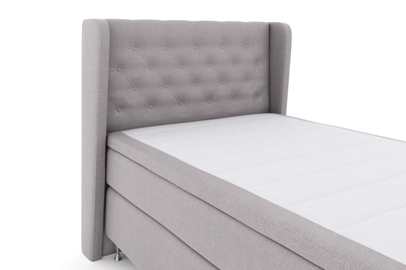 Select No 4 Komplett Sängpaket 120x200 Fast - Ljusgrå/Silver - Products - Möbler - Säng - Enkelsäng