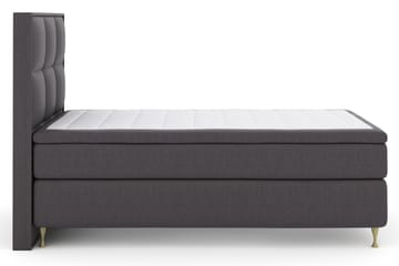 Select No 4 Komplett Sängpaket 120x200 Fast - Mörkgrå/Metall V-form - Products - Möbler - Säng - Enkelsäng