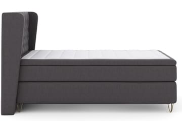 Select No 4 Komplett Sängpaket 120x200 Fast - Mörkgrå/Metall V-form - Products - Möbler - Säng - Enkelsäng