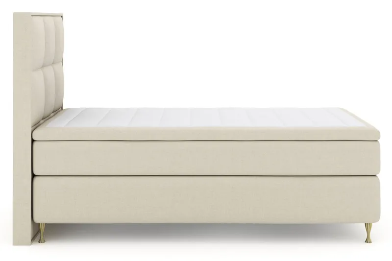 Select No 4 Komplett Sängpaket 120x200 Medium - Beige/Guld - Products - Möbler - Säng - Enkelsäng