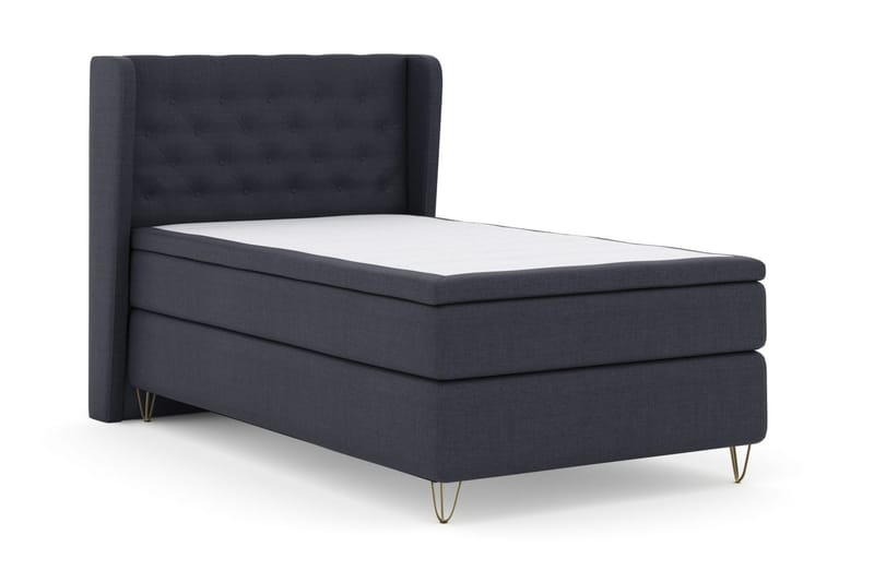 Select No 4 Komplett Sängpaket 120x200 Medium - Blå/Metall V-form - Products - Möbler - Säng - Enkelsäng