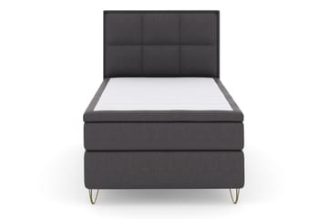 Select No 4 Komplett Sängpaket 120x200 Medium - Mörkgrå/Metall V-form - Products - Möbler - Säng - Enkelsäng