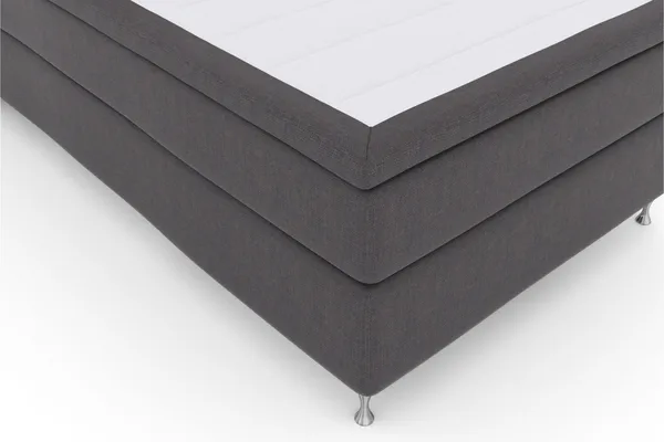 Select No 4 Komplett Sängpaket 120x200 Medium - Mörkgrå/Silver - Products - Möbler - Säng - Enkelsäng