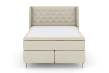 Select No 4 Komplett Sängpaket 140x200 Fast - Beige/Silver - Products - Möbler - Säng - Kontinentalsäng